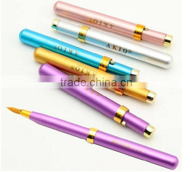 Colorful Portable Retractable Lip Eyeliner Brushes Makeup Cosmetic Gloss Lipstick 5WHJ 7GWJ