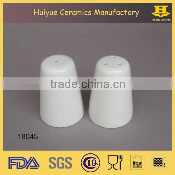 Salt and pepper ceramic shakers