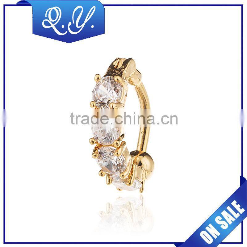 Wholesale Women's Jewelry CZ Inlaid Belly Button Piercing Jewelry