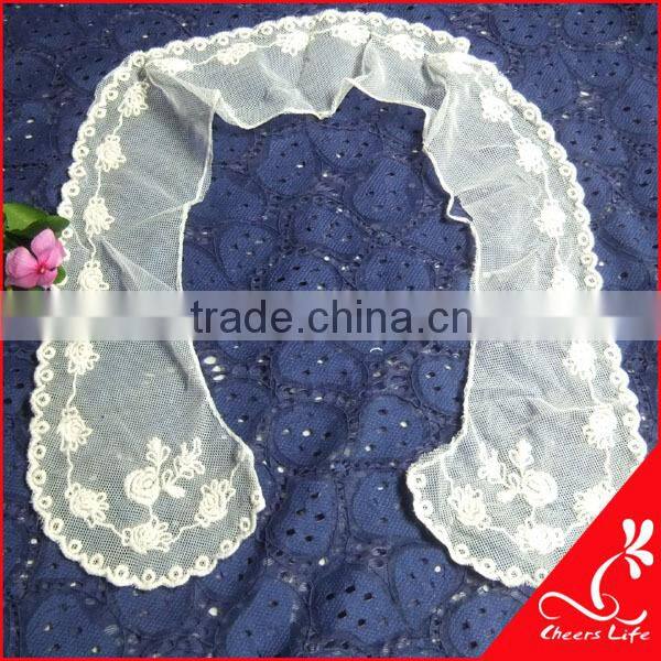 cheerslife embroidery crochet neckties with flower pattern