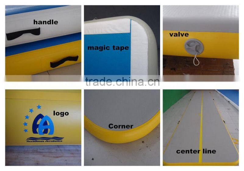 cheap inflatable air tumble track fitness for sales