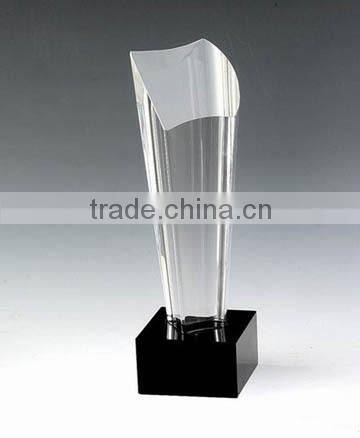 hot sale simple cheap crystal trophy award
