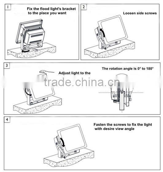 LED flood light IP65 Integrated led light flood Warm White led flood light 30W lamp