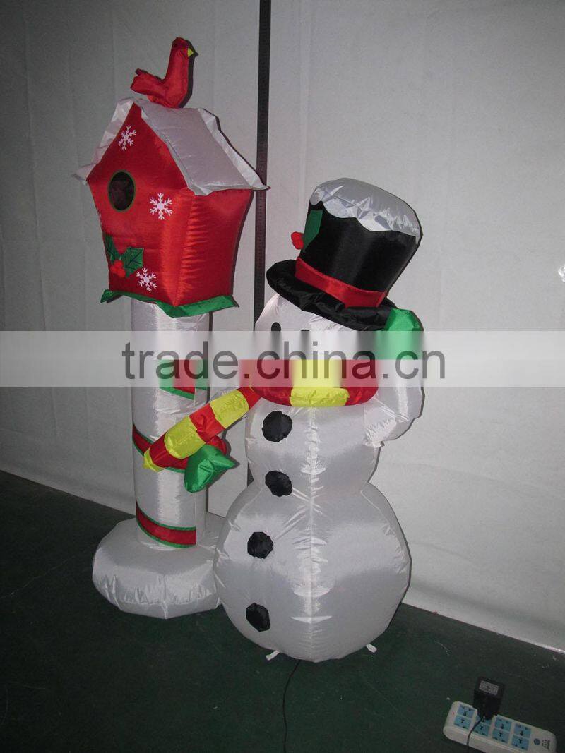 DK-891 snowman and Cuckoo inflatable decor christmas ornament 5ft
