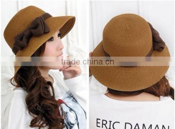 Ladies dress straw hats wholesale bowknow women cloche hat