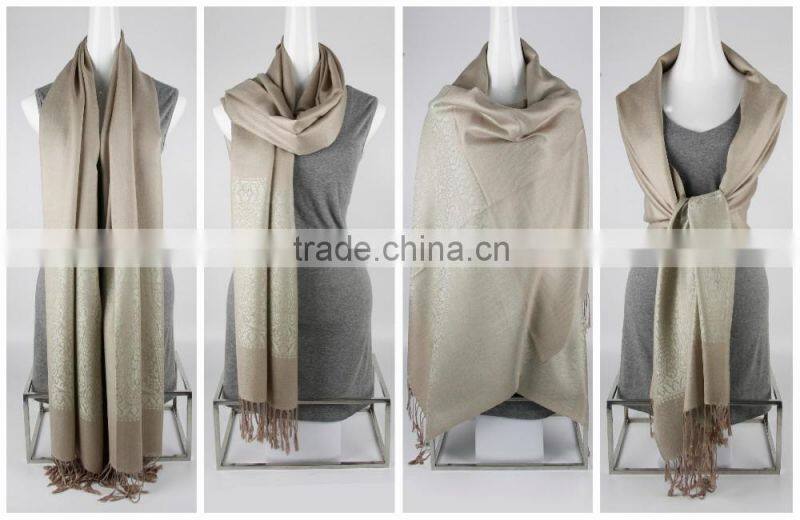 Viscose Yarn- dyed Fashion Reversible Scarf