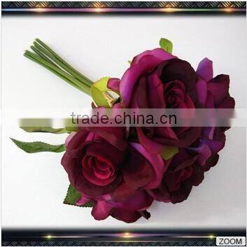 high quality artificial rose fabric flower