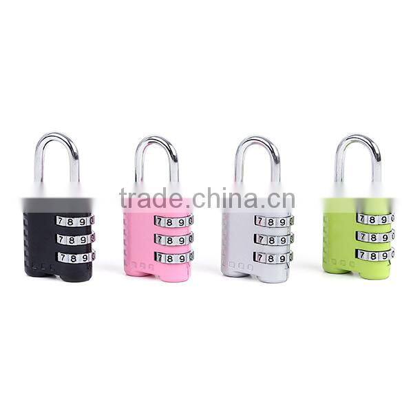 Factory wholesale price luggage lock various color lock reset combination lock