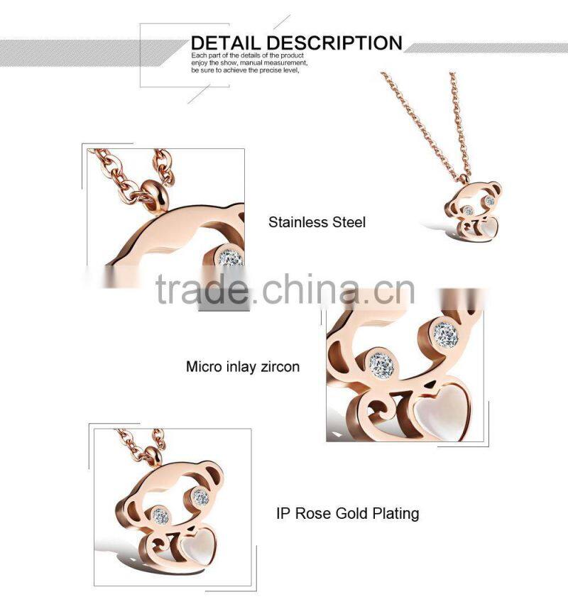 Online Shopping Rose Gold Monkey Long Chain Necklace Designs Bridal