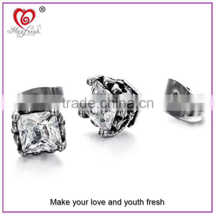 316L Stainless Steel Earrings Fancy Earring Stud Wholesale Tiny Cool Latest Fashion Women Stainless Steel Earring 2015