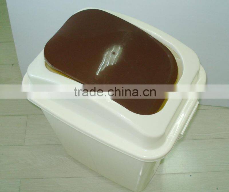 40 liter square waste bin with swing cover/ garbage bin