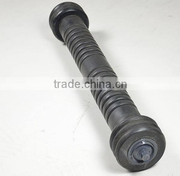 Rubber conveyor belt roller for milling machine