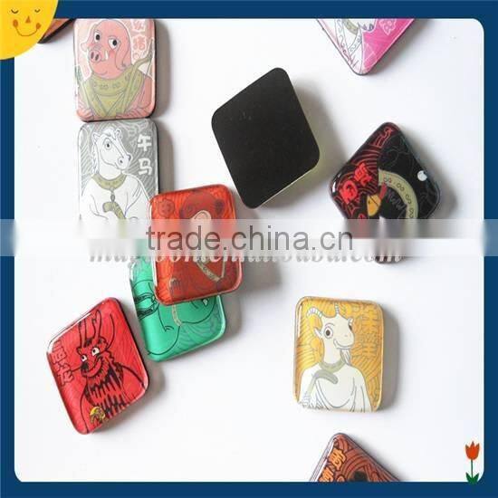 popular animal printing epoxy resin fridge magnet for souvenir