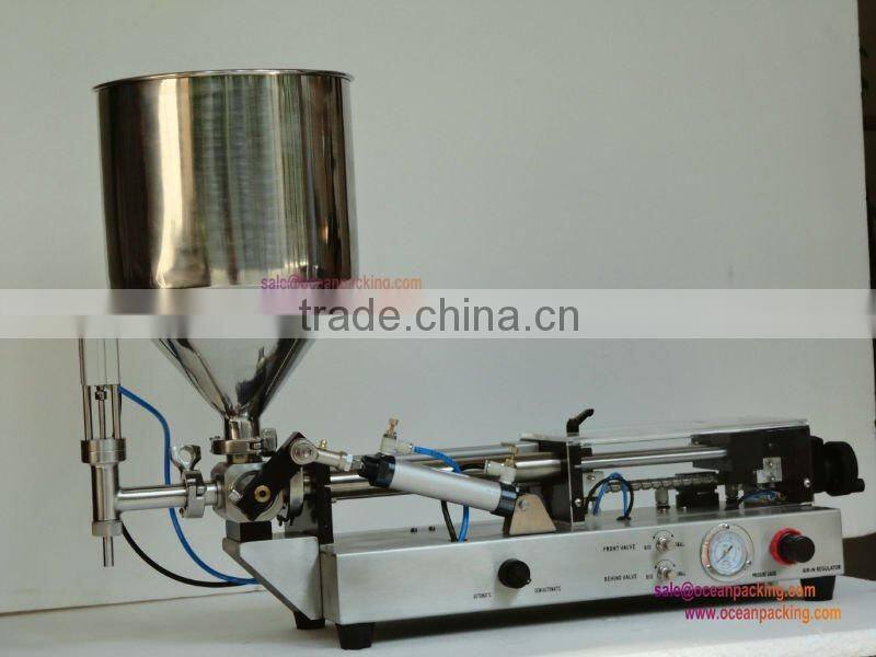 semi automatic glue filling machine with hopper