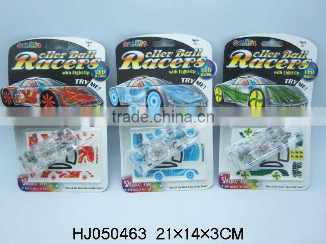 Flash crystal car with 3 LED light