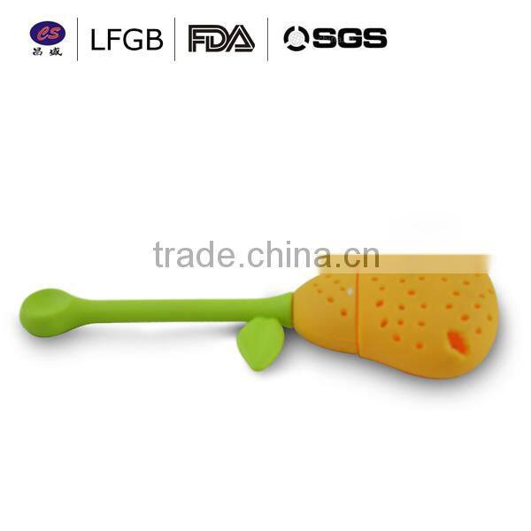 2014 new design food grade high quality funny silicone tea infuser