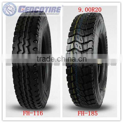 18PR dump truck tire 9.00R20 tube tire