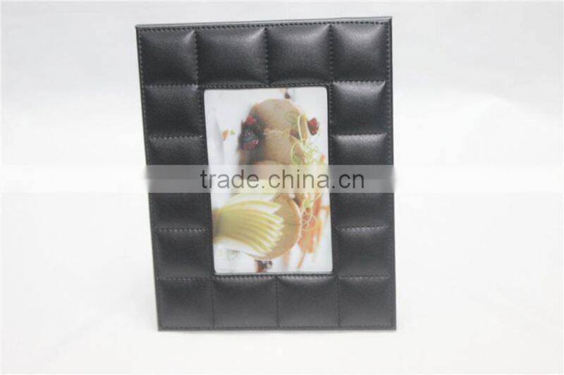 2015 Hot sell luxury high quality square leather photo frame new models