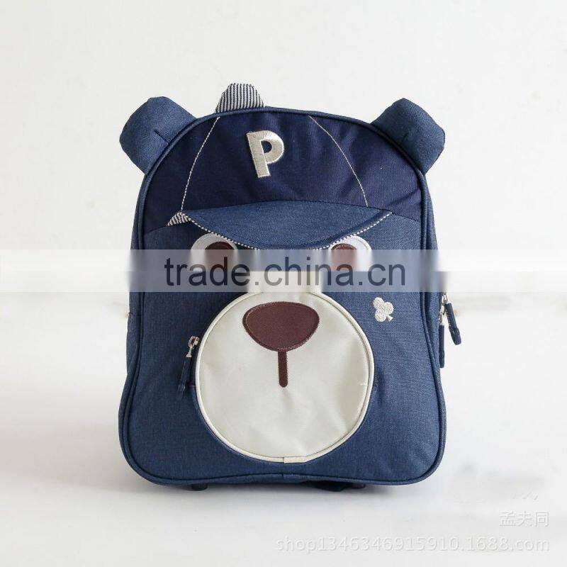 2016 Korean style backpack cute bear backpack hot sell child's bag