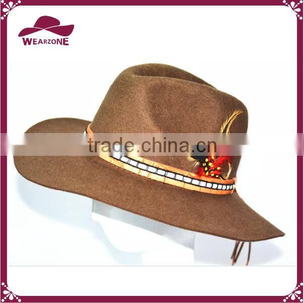 wholesale womens wool felt panama hat with band