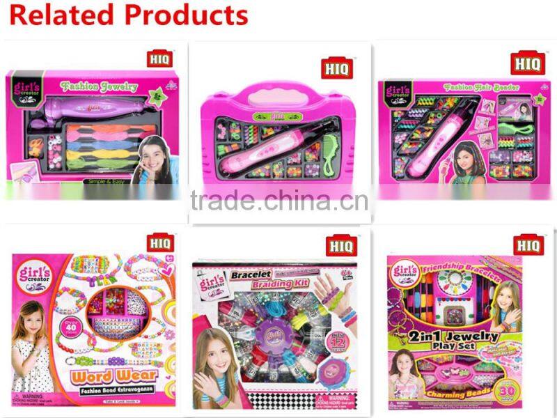 2016 popular trend plastic bead for jewelry dress up games for girls