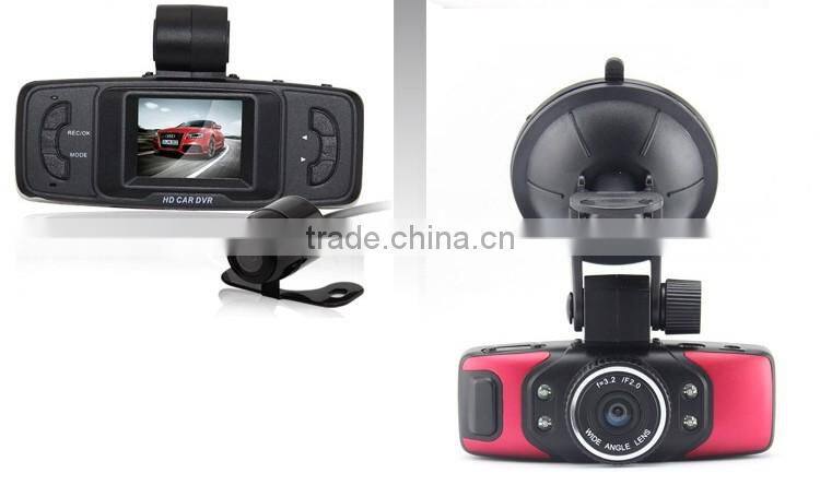 1.5 Inch 120 Degree Wide Angle HD 720P Dual Lens Reversing Car DVR Spy Camera