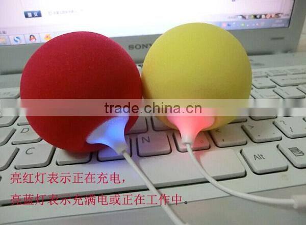 High Quality Audio mini Ball Shape Speaker Suitable for All Devices with 3.5mm Audio Jack