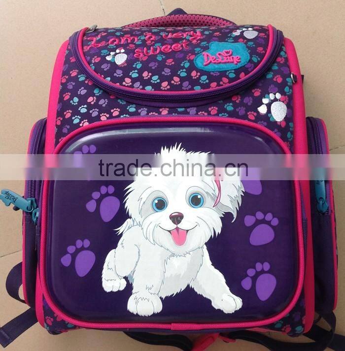 Primary kids cartoon school backpack child girls school bag