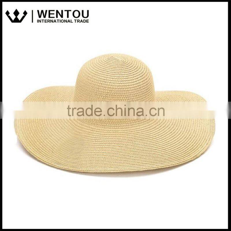 Monogrammed Floppy Straw Hat