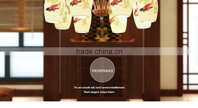 LED Ceramic Chandelier Light Pendant LED Light 8 Head LED Lighting