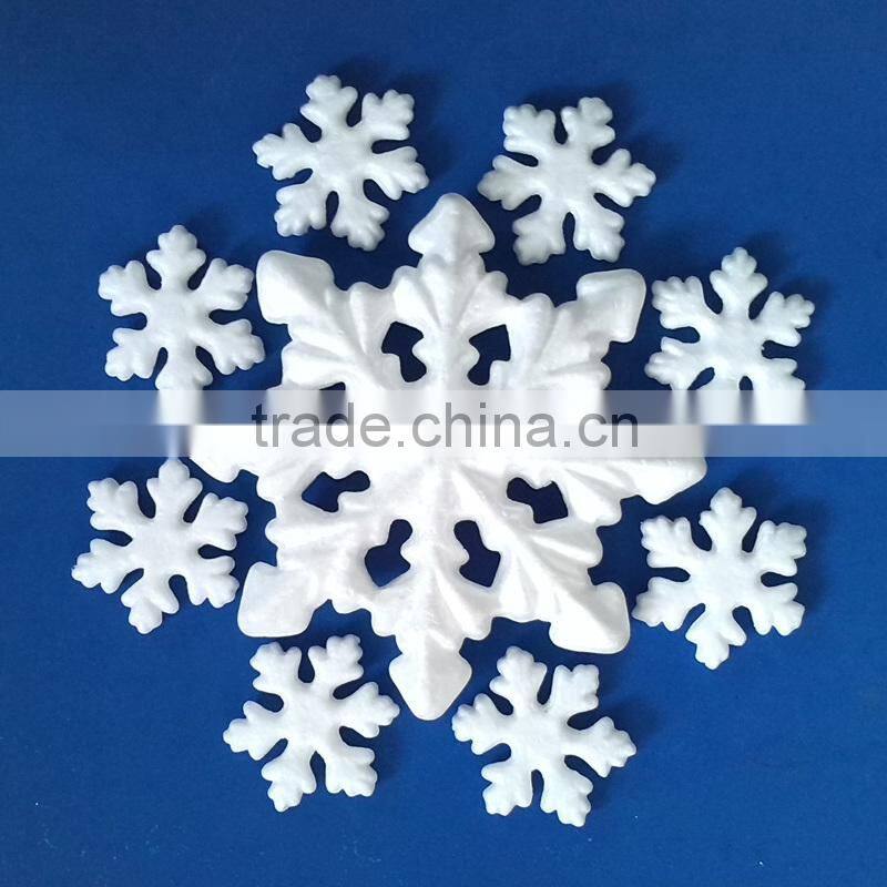 YIWU sale hot wholesale glitter colorful snow flake/polyfoam colorful glitter craft snow flake