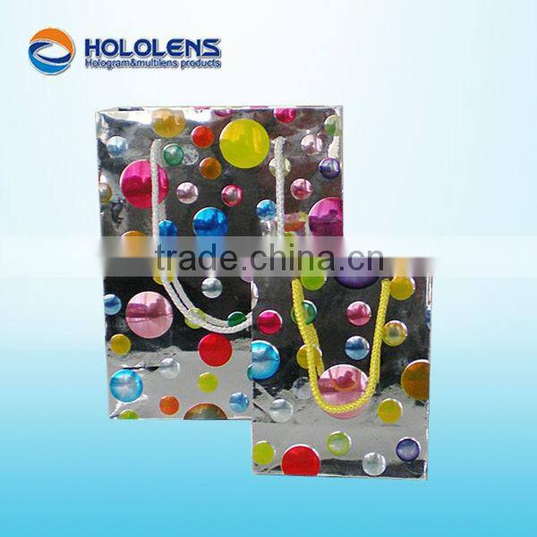PET multi-lens laminating paper gift bag