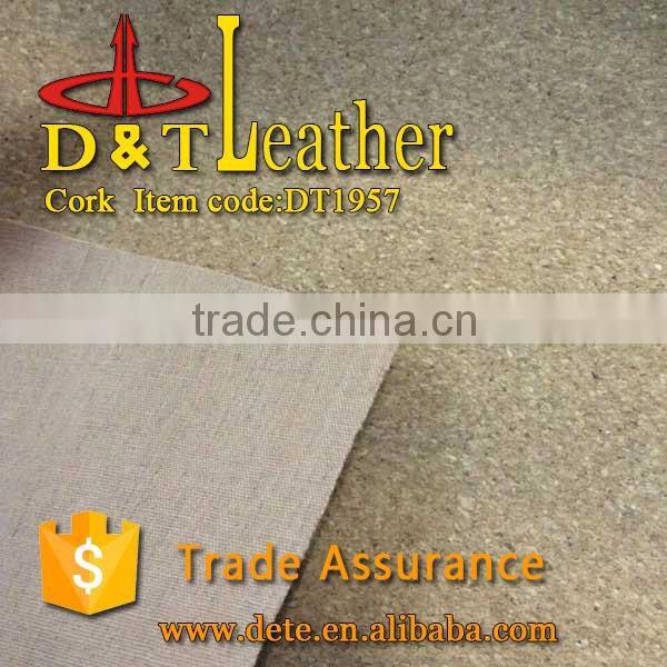 Natural cork leather for shoe heel