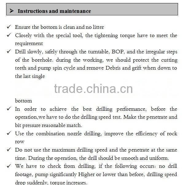 Pdc Square Drill Bit For OIl Exploration
