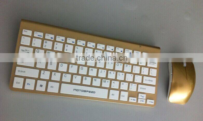 Motospeed Brand new high quality computer accessories ultra-thin 2.4g wireless keyboard and mouse combo for hisense smart tv KM9