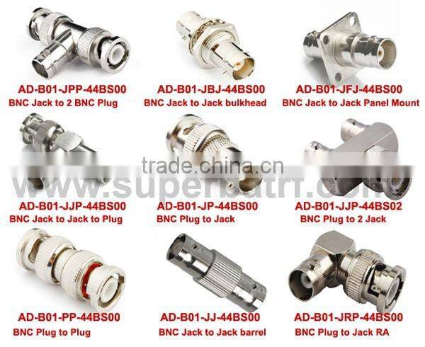 BNC adapter BNC Jack to 2 BNC Plug "T" type connector solar panel adapter
