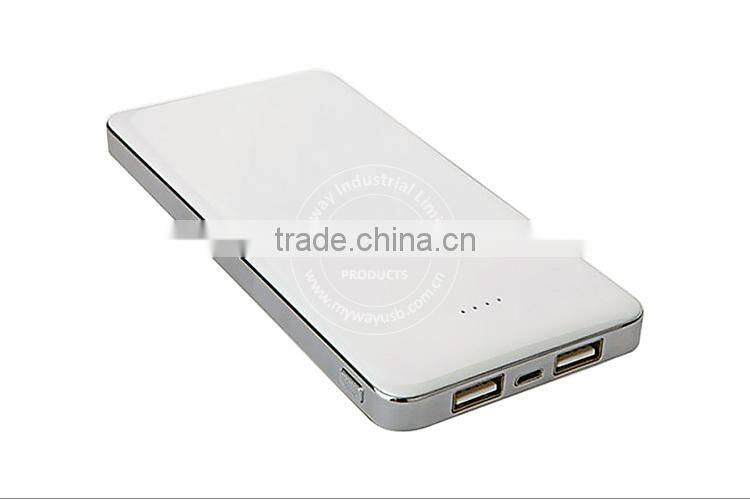 New product fast chargeing portable powerbank slim power bank 10000mah with custom logo