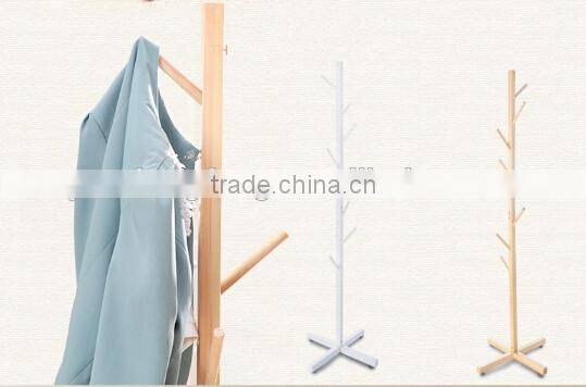 Wood Baby Cloths Hanging Rack and Display Stand