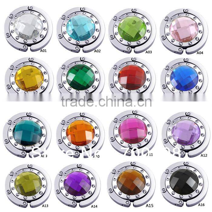 Rhinestone metal purse hanger