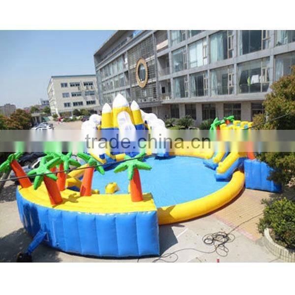 Selling inflatable floating water park with competitive price