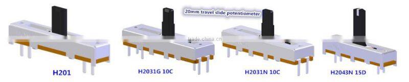 3 pin potentiometer slide potentiometer 20mm travel length