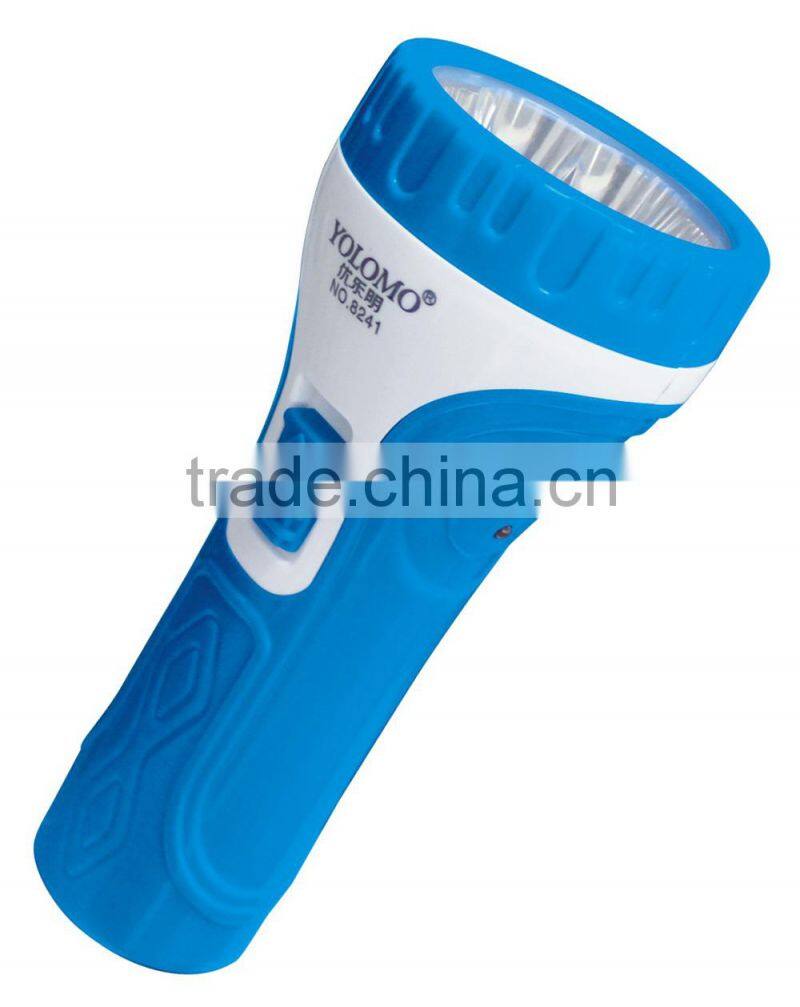 High power 1 LED rechargeable 500mah led flashlight torch light
