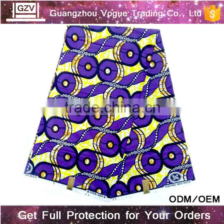 china factory high quality comfortable 100% cotton modern african george with blouse-fabric for men