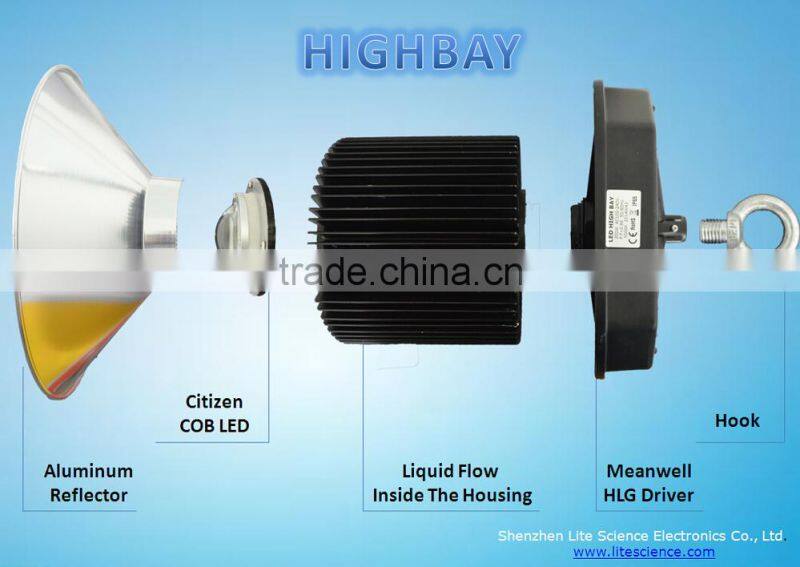 150w IP65 LED high bay light, industry high bay, Meanwell driver with 5 years warranty