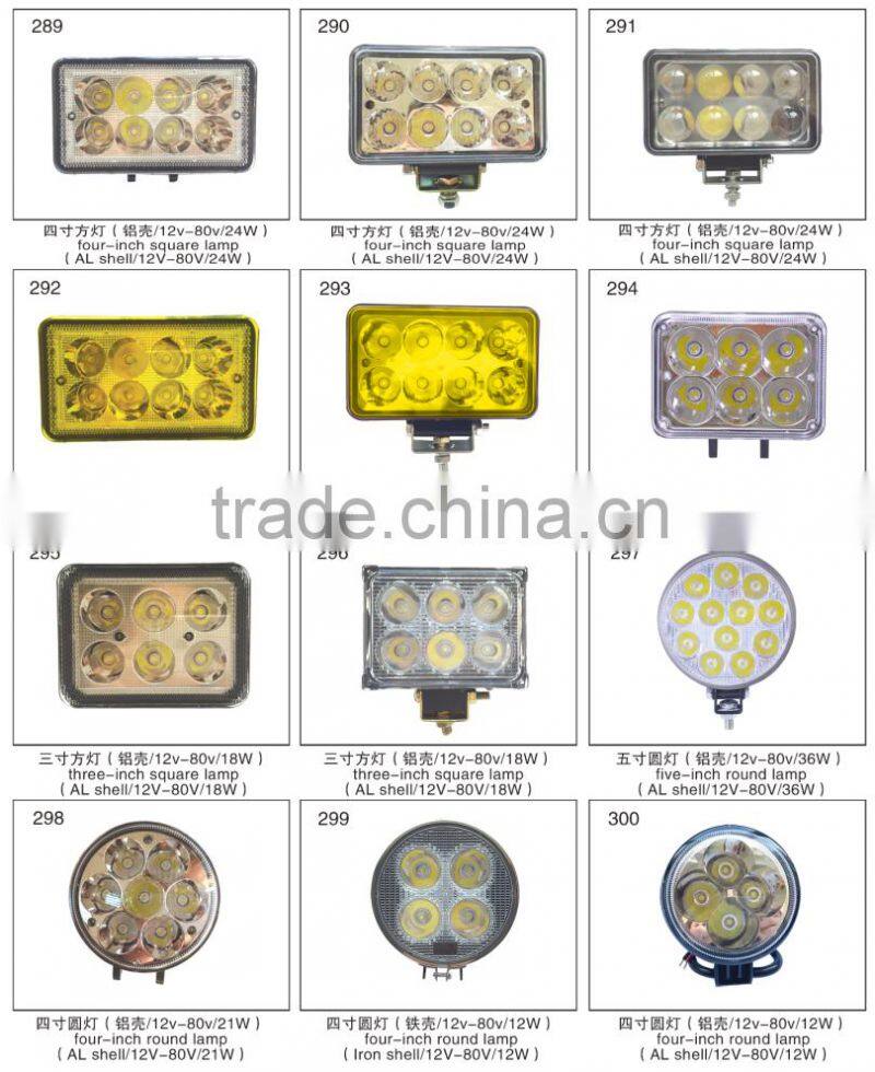 18W 27W 48W LED waterproof work light