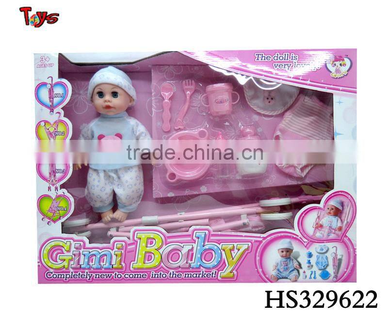 plastic doll stroller cheap boy lifelike baby doll toy
