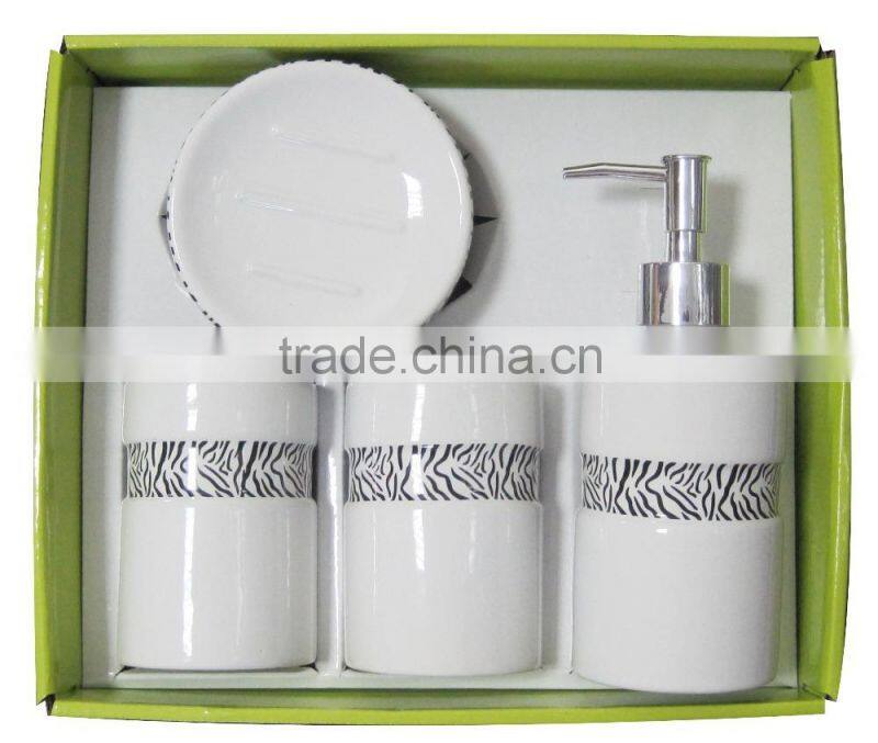 Complete ceramic bathroom set