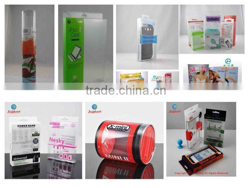 Triangle/square shape plastic package box with printing