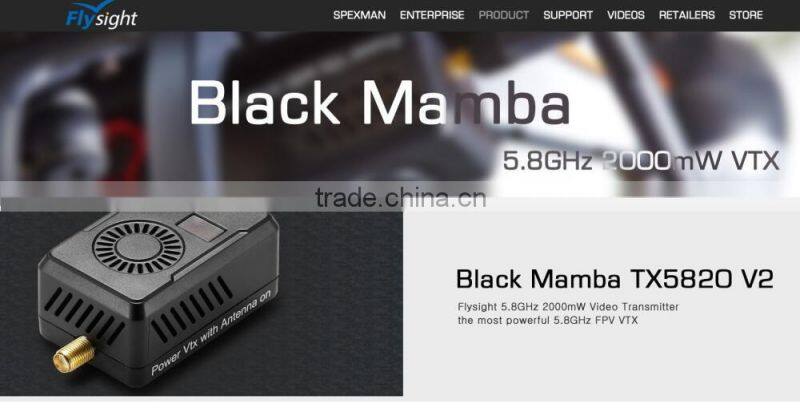 G2856 5.8Ghz 2W 40ch long range powerful fpv wireless AV transmitter FPV sender Flysight Black Mamba TX5820 V2