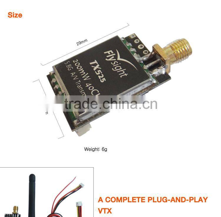 Flysight latest micro TX525 25mW 5.8ghz 40ch video transmitter